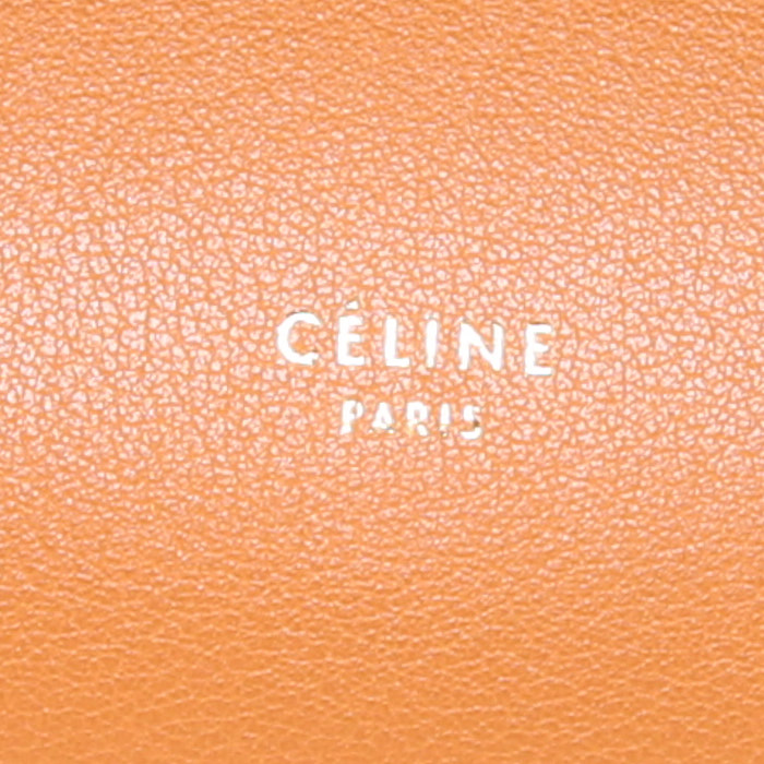 Celine Belt handbag in gold and black leather - Detail D3