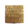Line Vautrin, rare "Alphabet arménien" compact box, in gilt bronze, signed, around 1946 - 00pp thumbnail