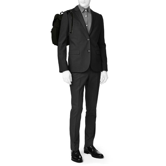 Sac à dos Dior & Alyx en toile noire et jonc noir - Detail D1