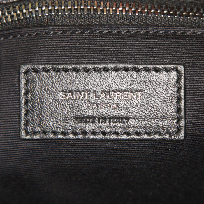 Saint Laurent Niki shoulder bag in black leather - Detail D4