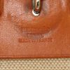 Hermes Herbag shoulder bag in beige canvas and gold leather - Detail D4 thumbnail