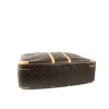 Borsa da viaggio Louis Vuitton in tela monogram marrone e pelle naturale - Detail D5 thumbnail
