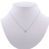 Collar de oro blanco y diamante (0,50 quilate) - 360 thumbnail