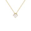 Necklace in yellow gold and diamond (0,50 carat) - 00pp thumbnail