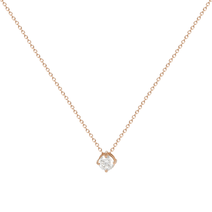 Collana in oro rosa e diamante (0,50 ct.) - Detail D2