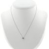 Collier solitaire en or blanc et diamant (1 carat) - 360 thumbnail