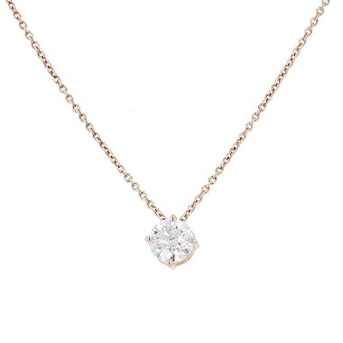 Collier    en or rose et diamant