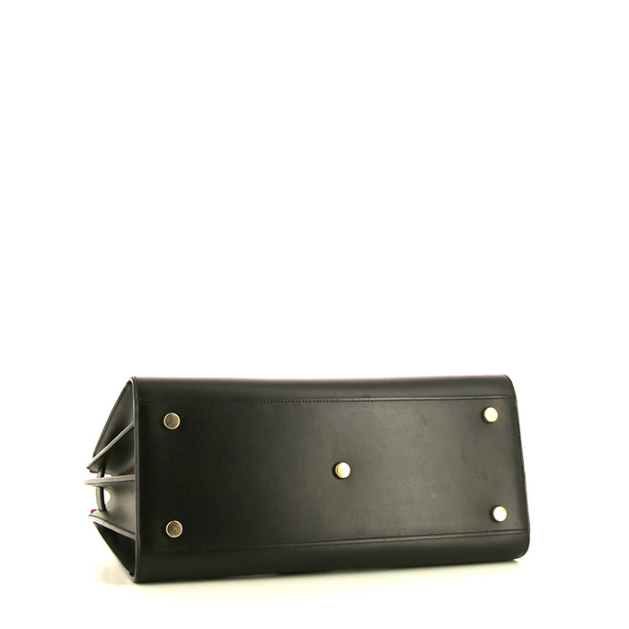 Saint Laurent Sac de jour large model handbag in black leather - Detail D5