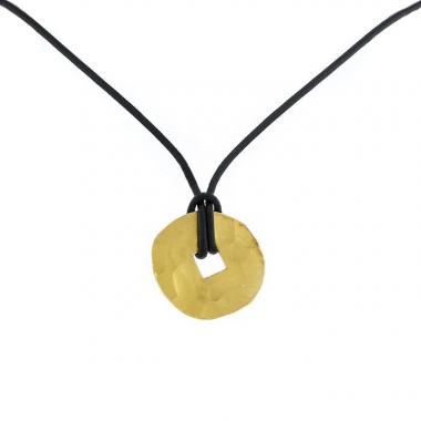 Pendentif Dinh Van Pi Chinois grand modèle en or jaune 24 carats