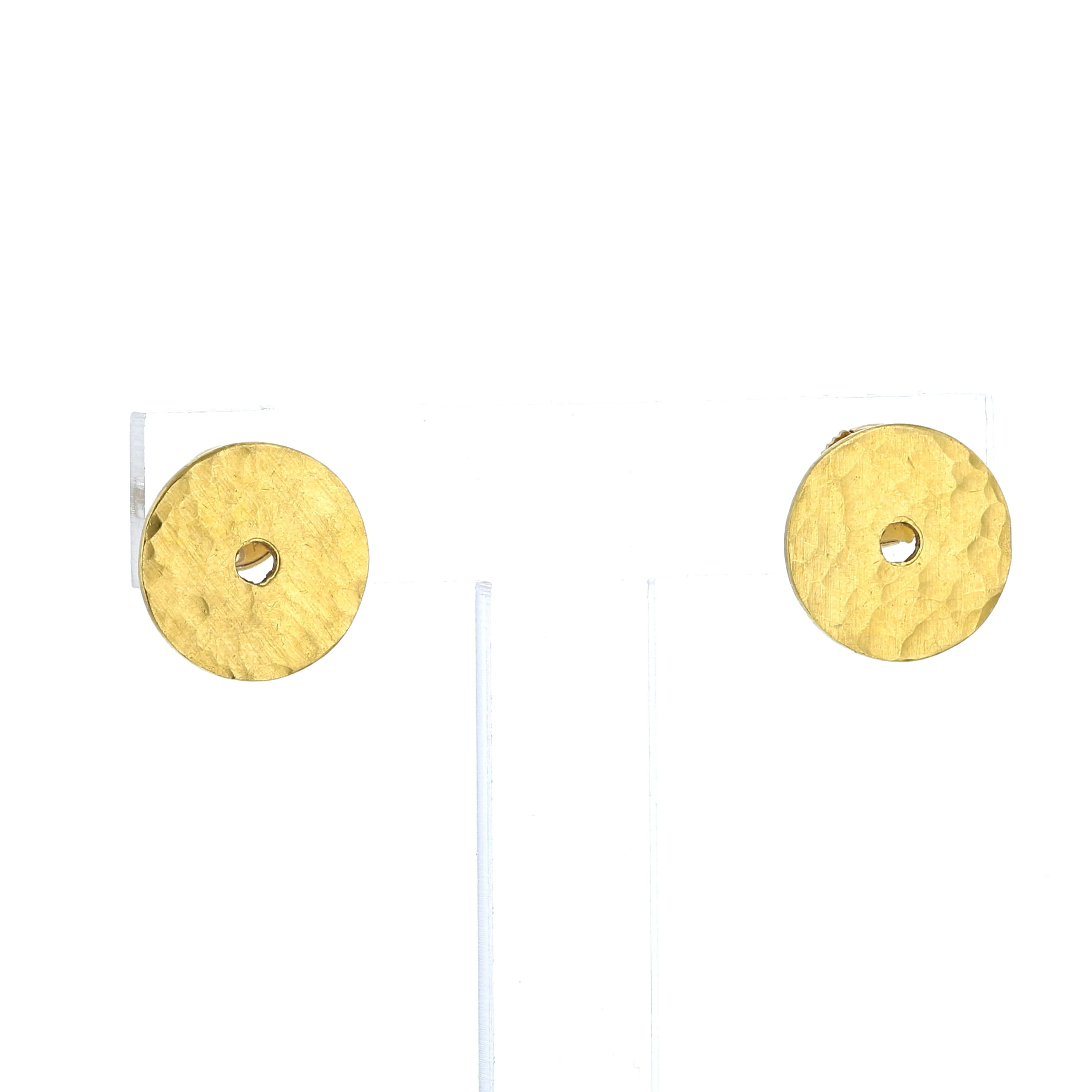 Dinh Van Pi Chinois earrings in yellow gold and 22 carats yellow gold - Detail D1