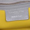 Dior Lady Dior medium model handbag in Bleu Pale, yellow and grey leather cannage - Detail D4 thumbnail