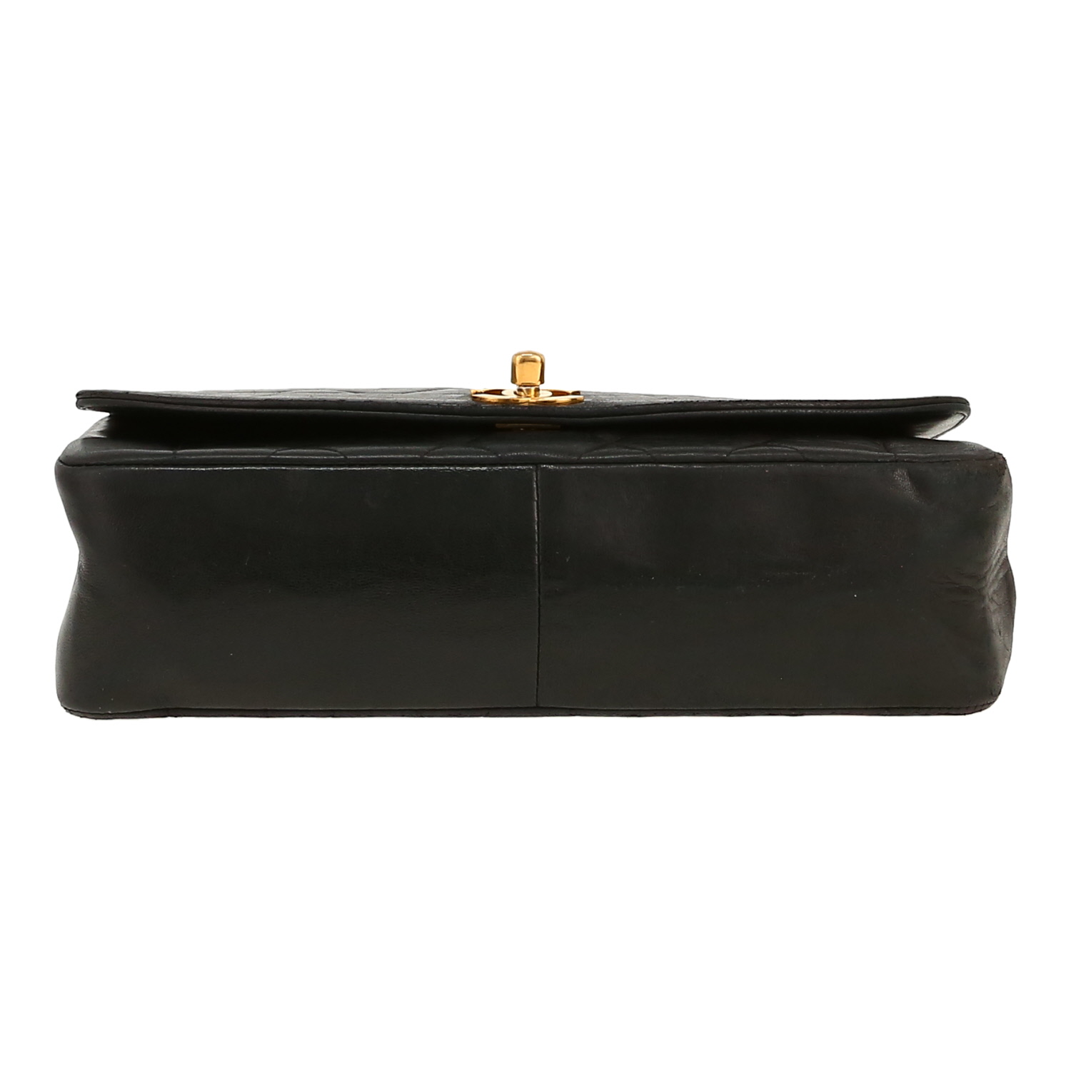 Bolso de mano Chanel  Diana en cuero acolchado negro - Detail D1