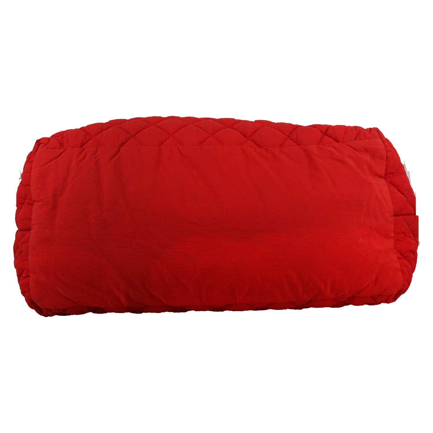 Sac cabas Chanel  Coco Cocoon en toile matelassée rouge et cuir rouge - Detail D1