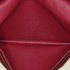 Billetera Hermès Béarn en cuero epsom color frambuesa - Detail D2 thumbnail