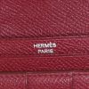 Billetera Hermès Béarn en cuero epsom color frambuesa - Detail D4 thumbnail