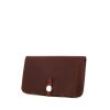 Hermes Dogon wallet in burgundy and red togo leather - 00pp thumbnail