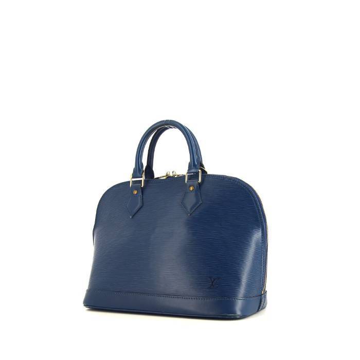 Bolso de mano Louis Vuitton Alma en cuero Epi azul - 00pp