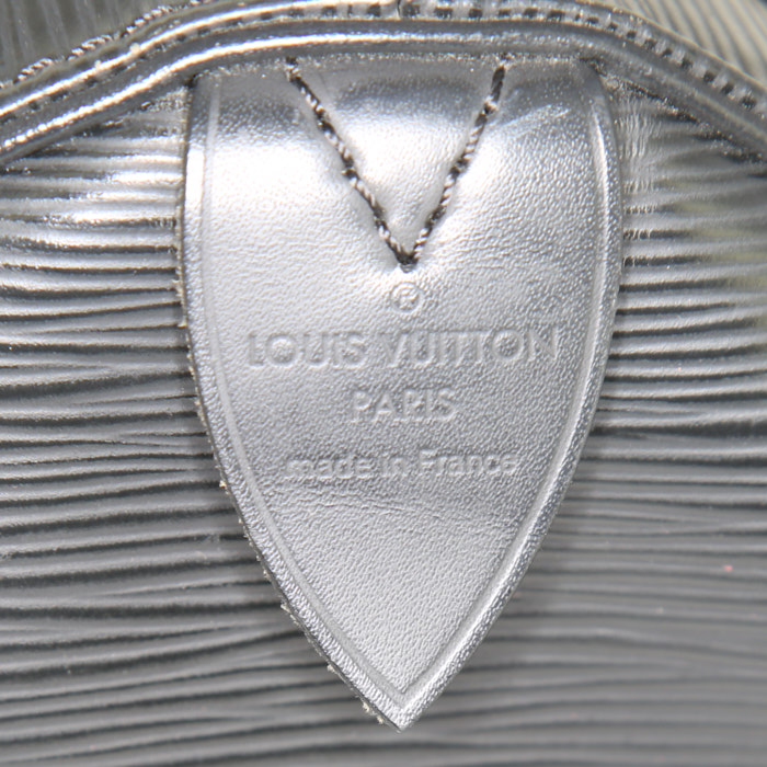 Borsa da viaggio Louis Vuitton Keepall 45 in pelle Epi nera - Detail D3