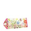 Shopping bag Gucci in plastico trasparente a fiori e pelle rosa - Detail D4 thumbnail