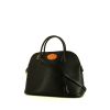 Hermès Bolide 37 cm handbag in black Ardenne leather and gold ostrich leather - 00pp thumbnail