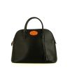 Hermès Bolide 37 cm handbag in black Ardenne leather and gold ostrich leather - 360 thumbnail