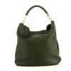 Saint Laurent Roady handbag in green leather - 360 thumbnail