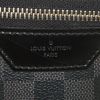 Mochila Louis Vuitton Josh en lona a cuadros gris Graphite y cuero negro - Detail D3 thumbnail