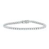 Tennis bracelet in white gold and diamonds (4.09 cts) - 00pp thumbnail