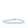 Tennis bracelet in white gold and diamonds (4.09 cts) - 360 thumbnail