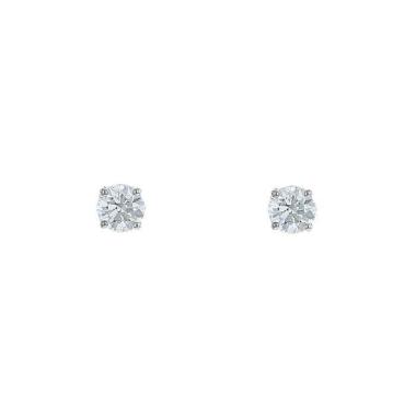 Earrings in white gold and diamonds (2 x 0,50 carat)