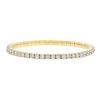 Half-flexible bracelet in yellow gold and diamonds (8.03 carats) - 00pp thumbnail
