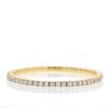 Half-flexible bracelet in yellow gold and diamonds (8.03 carats) - 360 thumbnail