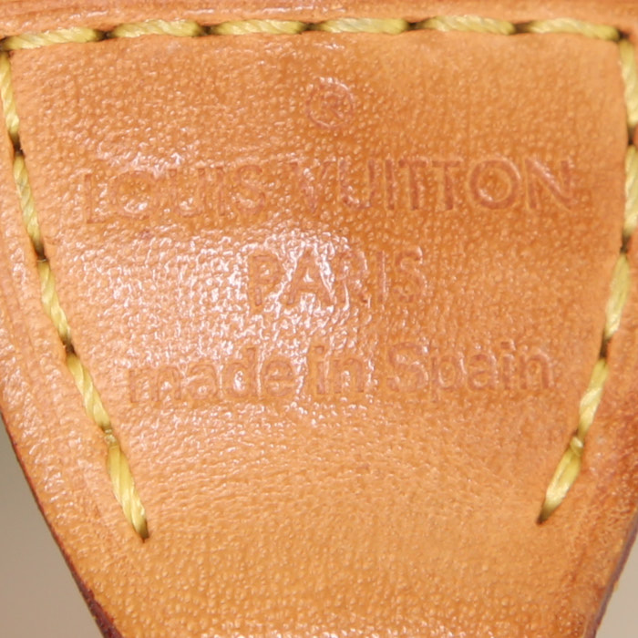 Pochette Louis Vuitton Pochette accessoires in tela monogram ebana con decoro floreale e pelle naturale - Detail D3