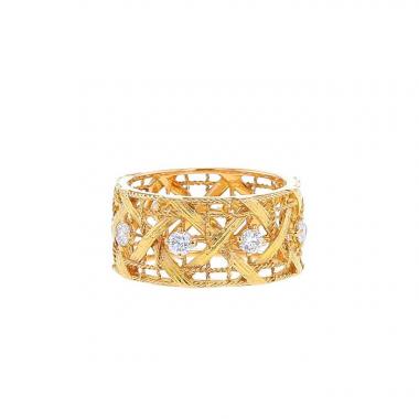 Dior My Dior large model ring in yellow gold and diamonds