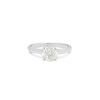 Atelier Collector Square solitaire ring in white gold and diamond (1,03 carat) - 00pp thumbnail