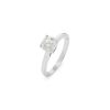 Atelier Collector Square solitaire ring in white gold and diamond (1,03 carat) - Detail D1 thumbnail