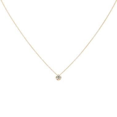 Necklace in yellow gold and diamond