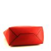 Celine Cabas shopping bag in red grained leather - Detail D4 thumbnail