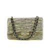 Chanel Timeless jumbo shoulder bag in black and beige patent leather - 360 thumbnail