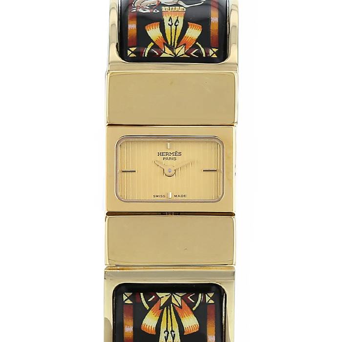 Hermes Loquet watch in gold plated Ref:  L01.201 Circa  2000 - 00pp