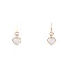 Chopard Happy Heart earrings in pink gold,  mother of pearl and diamonds - 00pp thumbnail