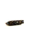 Louis Vuitton Pochette accessoires pouch in black multicolor monogram canvas and natural leather - Detail D4 thumbnail