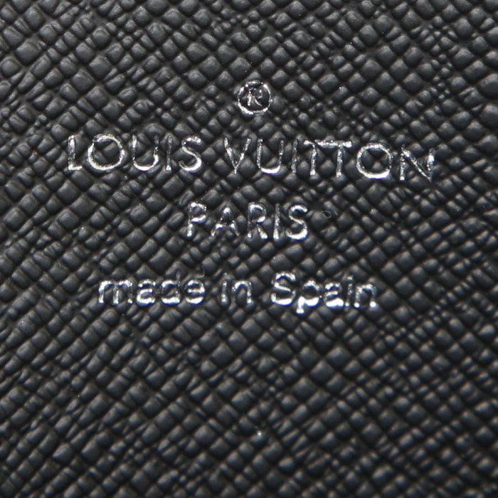 Portafogli Louis Vuitton Zippy taglia XL in tela monogram cerata grigia - Detail D3