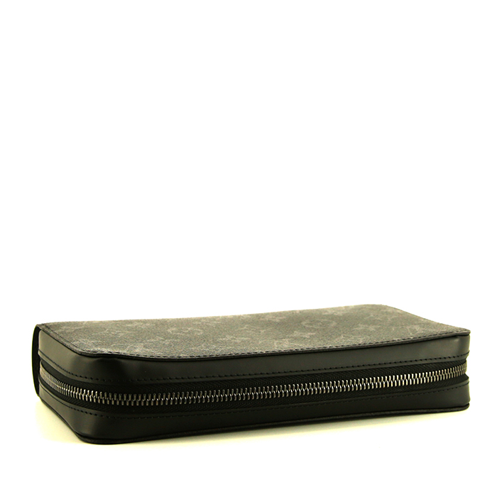 Louis Vuitton Zippy size XL wallet in grey monogram canvas - Detail D4