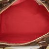 Bolso de mano Louis Vuitton Speedy 30 en lona a cuadros ébano y cuero marrón - Detail D2 thumbnail