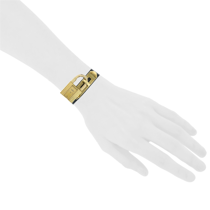 Orologio Hermes Kelly-Cadenas in oro placcato Ref :  3901 Circa  1990 - Detail D1