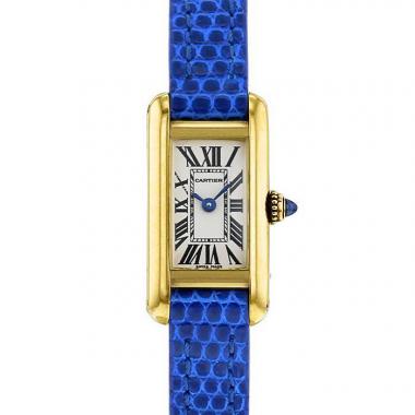 Orologio Cartier Mini Tank in oro giallo Ref :  2443 Circa  1990