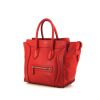 Bolso de mano Celine Luggage Mini en cuero rojo - 00pp thumbnail