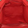 Celine Luggage Mini handbag in red leather - Detail D2 thumbnail