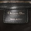 Sac à main Dior Saddle en toile multicolore et cuir noir - Detail D4 thumbnail